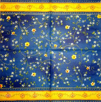 128 Daisies  - 3 ply (blue)
