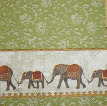 010 Elephant - 3-ply - (grün) - Ihr