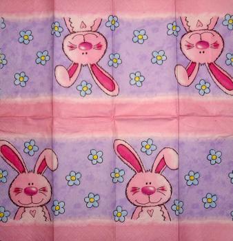 245 Rabbits:  unnatürlich - 4-ply - Paper Design - Handkerchief