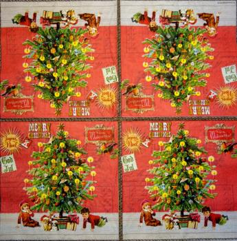 195 Christmas Flowers - 3-ply (red) - Ihr