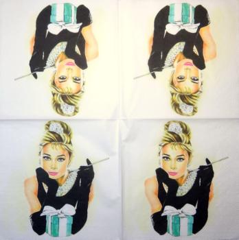028 Celebrities - 3-ply - Audrey Hepburn