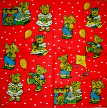 024 Teddy - 3-lagig (rot)