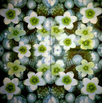 111 Weihnachten Blumen - 3-lagig - Stewo
