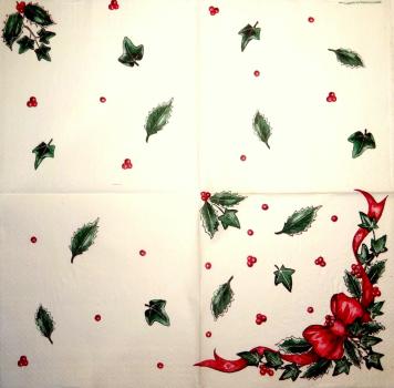 211 Weihnachten Blumen - 3-lagig - CS