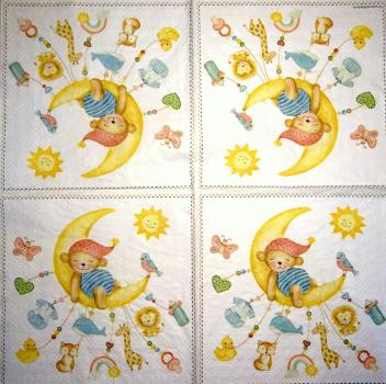 137 Teddy - 3-ply (blue)