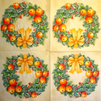 181 Weihnachten Blumen - 3-lagig