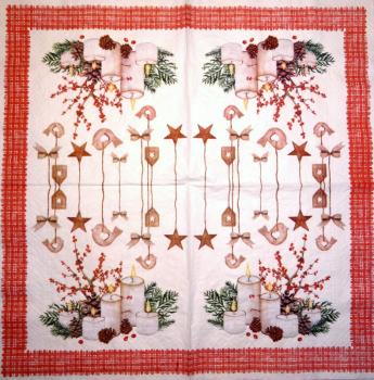 059 Kerzen - 3-lagig(rot) - Paw