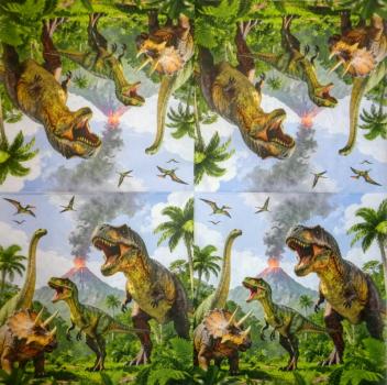 048 Dinosaurier - 3-lagig - Dragon Tales 2001