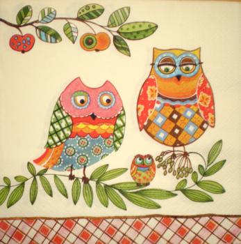 058 Owls - 3-ply - Ambiente