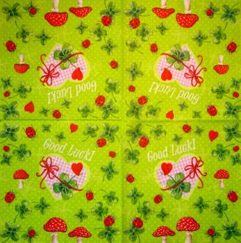 054 Glück - 1-lagig (Knicke/Flecken) - Wellenrand