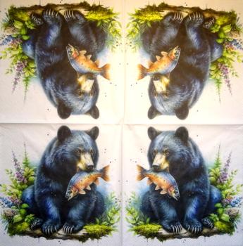 092 Bären Weihnachten - 3-lagig - ppd - Two Can Art