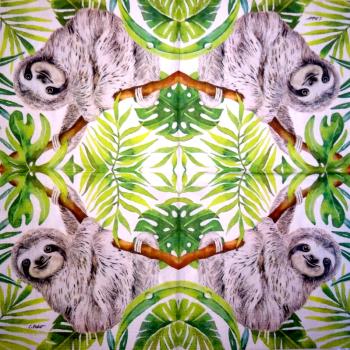 143 Tiere Afrika: Diverse - 3-lagig - Erdmännchen - ppd - Ahlers-Langenfeld - Bistro