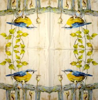 035 Vögel - 3-lagig - Ihr