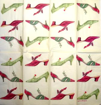 050 Kleidung - 4-lagig - Caspari - Isabelle de Borchgrave - Taschentuch