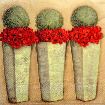 129 Christmas Flowers - 3-ply - Ambiente