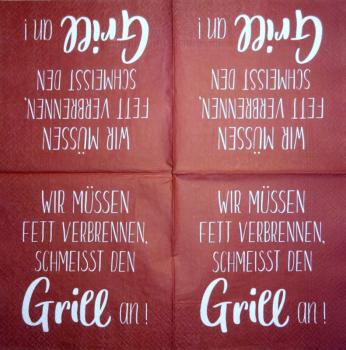 TX-092 Text - 3-lagig - Wir müssen Fett verbrennen...