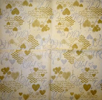 115 Heart / Hearts - 1-ply - Home Fashion - Soft-Touch - 40x40