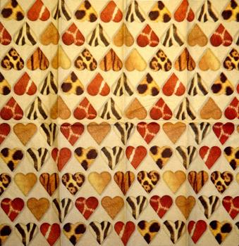 179 Heart / Hearts - 4-ply - Paper Design - Handkerchief