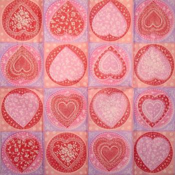 202 Heart / Hearts - 4-ply - Ihr - Handkerchief