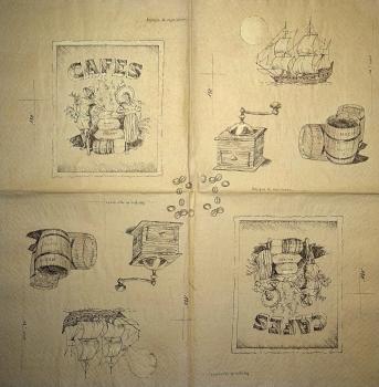 017 Coffee / Cafe - 3-ply (beige)