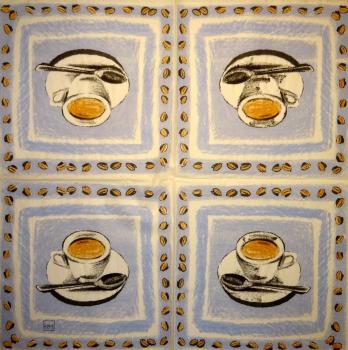 152 Coffee / Cafe - 3-ply (blue) - Home Fashion
