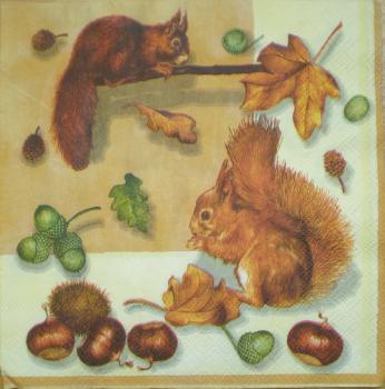 012 Eichhörnchen - 3-ply (orange) - Ambiente