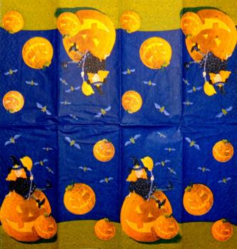 166 Halloween - 4-ply - ppd - Karen Anagnost - Handkerchief