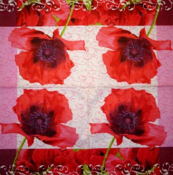 200 Anemones, Poppy - 3-ply - Chris Piper