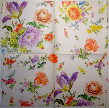 181 Lilies - 1-ply / Wave Edge - Spang & Co / Germany - 35x35cm