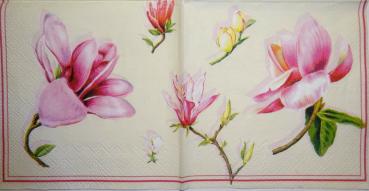 009 Magnolias - 3-ply (cream) - Ihr