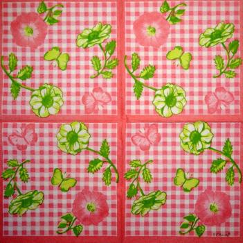 183 Blumen Sonstige - 3-lagig - 35x35 cm