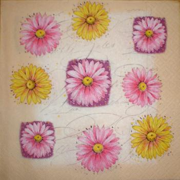 031 Daisies - 3-ply - (yellow) - Home Fashion