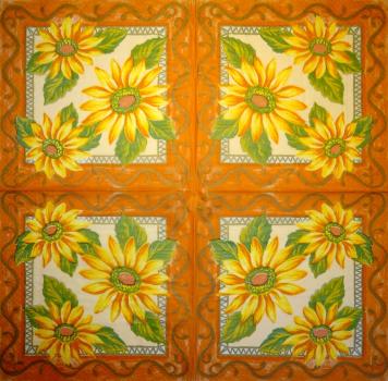 001 Sonnenblumen - 3 lagig