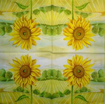 159 Sonnenblumen - 3-lagig
