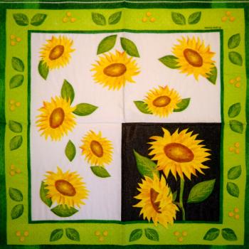 001 Sonnenblumen - 3 lagig