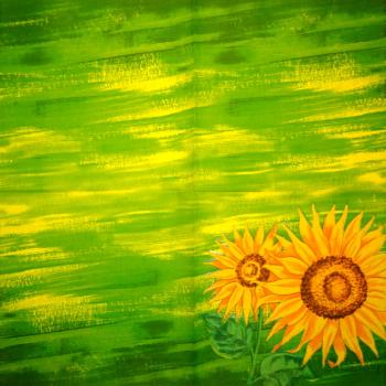 075 Sonnenblumen - 3-lagig - Ti-Flair
