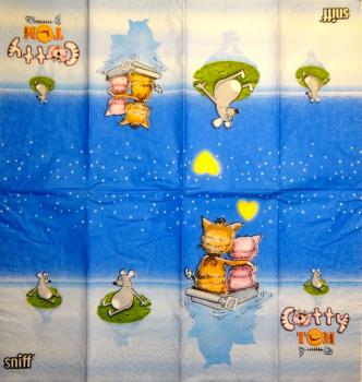 KAT-803 Cats - 4-ply - Sniff - Handkerchief