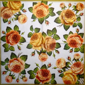 ROS-2141 Roses - 3-ply (white) - Maki