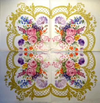 688 Rosen - 3-lagig - 35x35cm