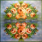 696 Roses - 3-ply - WIDA - 35x35cm