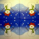 263 Snowman - 1-ply - Waved Edge