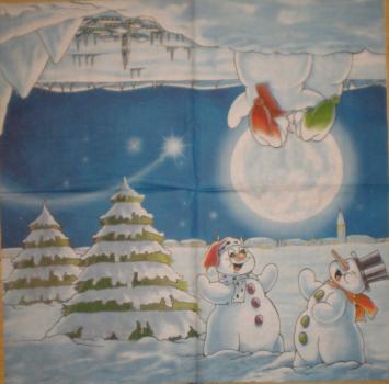 082 Schneemann - 3-lagig