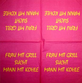 TX-015 Scripture - 3-ply - Frau mit Grill sucht...