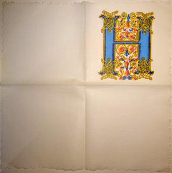 TX-474 Scripture - 1-ply / Wave Edge - H - 34x34cm