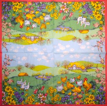 HAHU-105 Rooster, Hen - 3-ply - Ambiente
