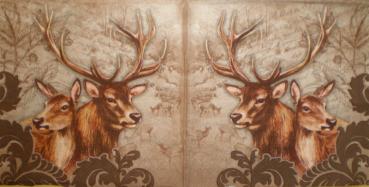 015 Deer - 3-ply (grün)