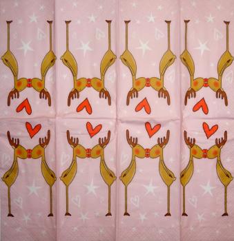 HIR-386 Deer - 4-ply - Paper Design - Handkerchief