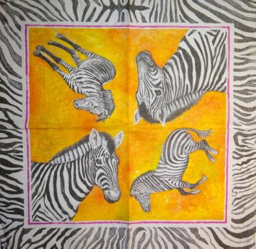278 Zebra - 3-lagig - Künstler