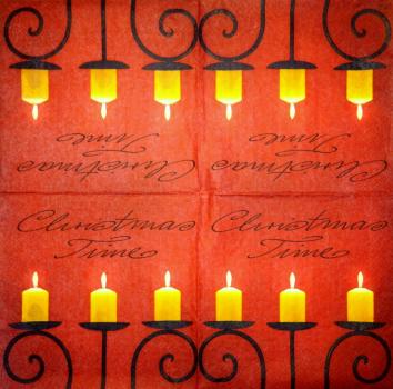 KER-093 Candles - 3-ply - Paw - Christmas Time