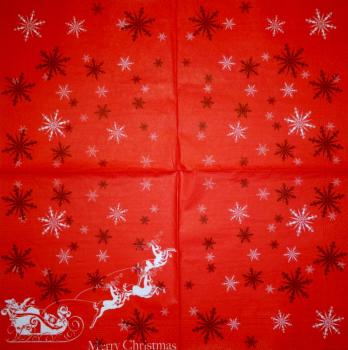 NWS-096 Schlitten - 3-lagig - Merry Christmas